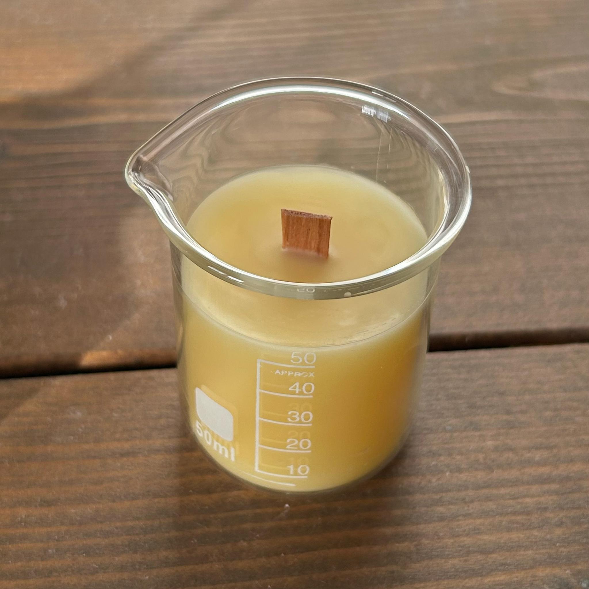 "MARIACREMA（マリアクレマ）" Wood Wick Candle GiftBox (木芯・ミツロウキャンドル） | 3枚目